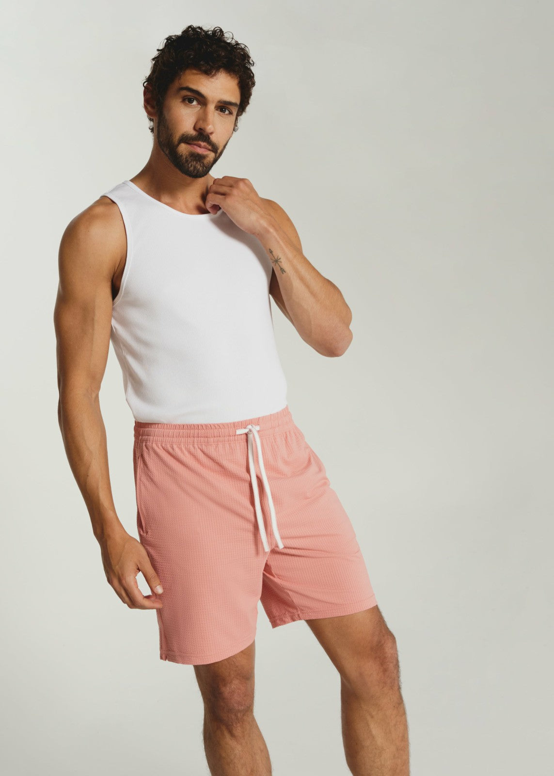 7Diamonds Sutherland Seersucker Stretch Swim Trunk