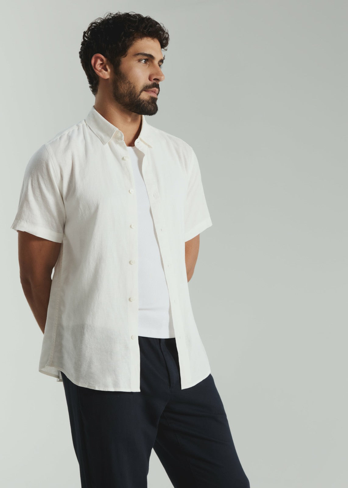 7Diamonds Oasis Linen Short Sleeve Shirt