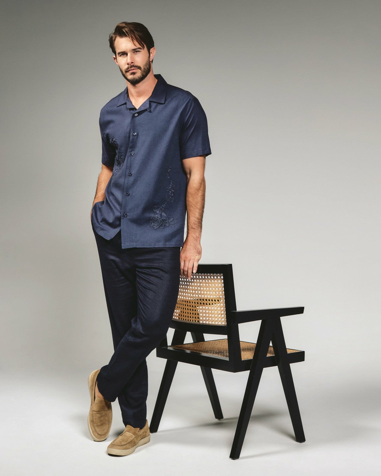 7Diamonds Marco Linen Camp Shirt