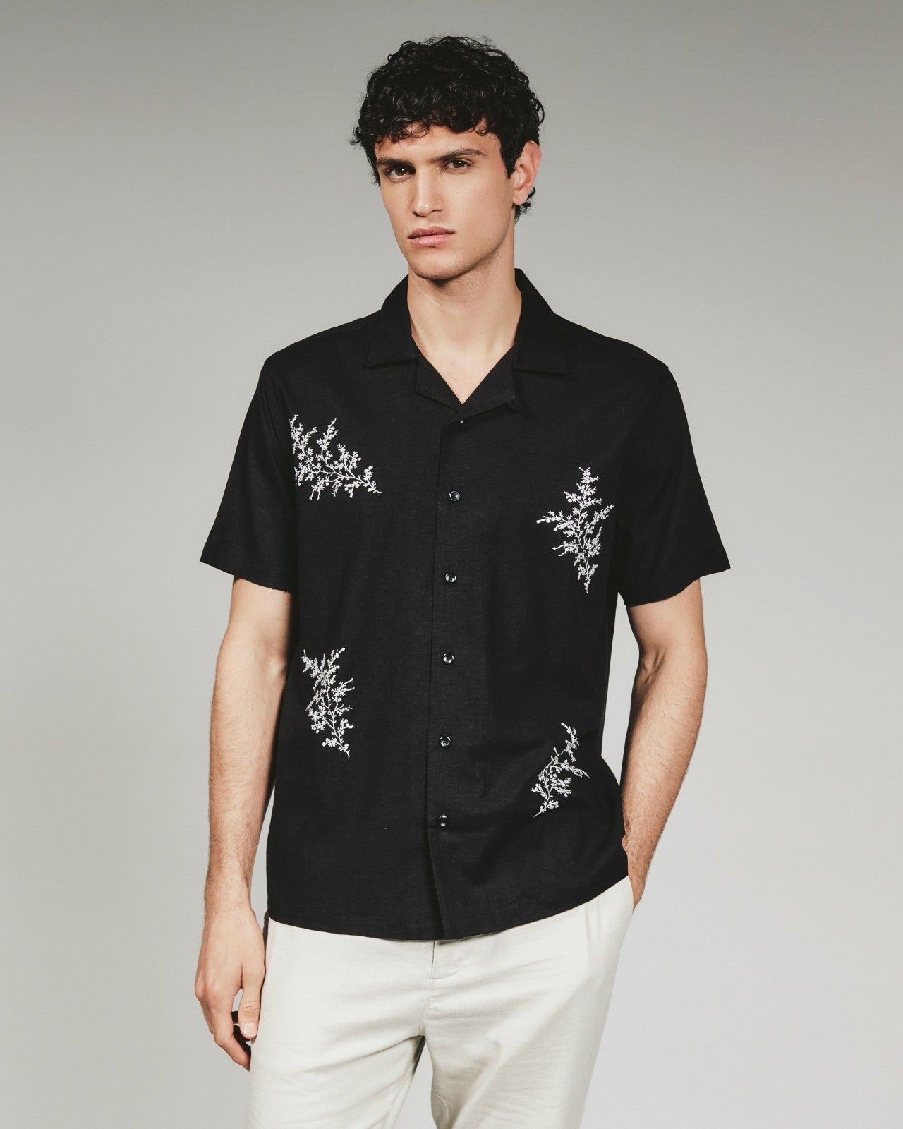 7Diamonds Heath Linen Camp Shirt
