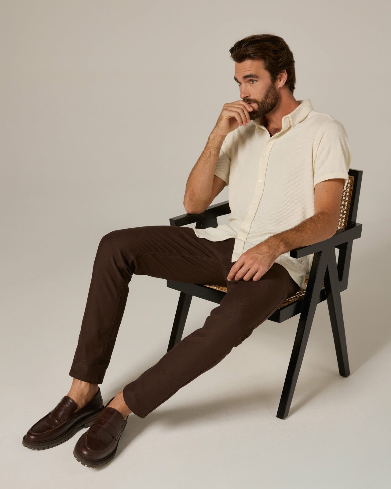 7Diamonds Levine Seersucker Stretch Short Sleeve Shirt