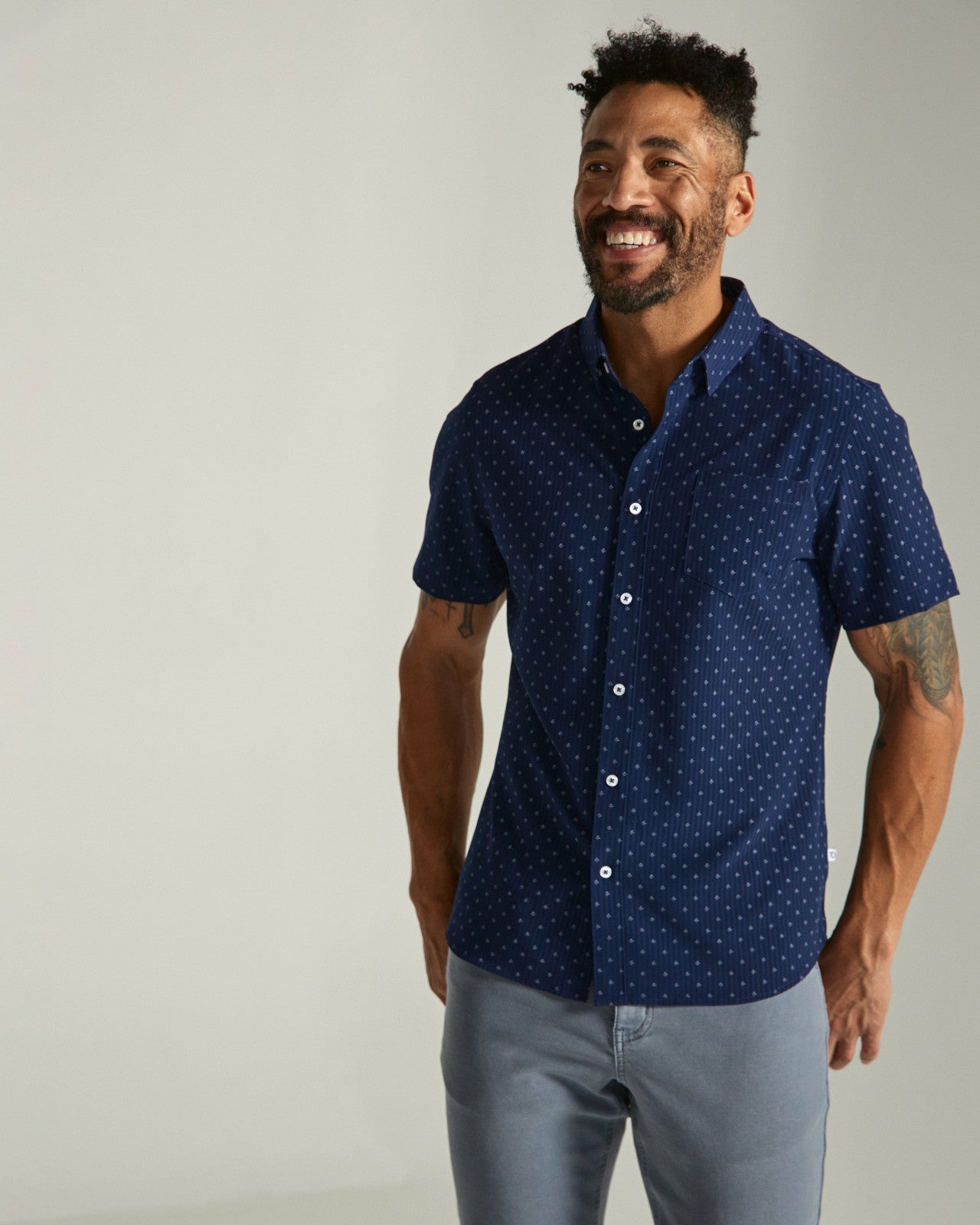 7Diamonds Thiago Seersucker Stretch Short Sleeve Shirt
