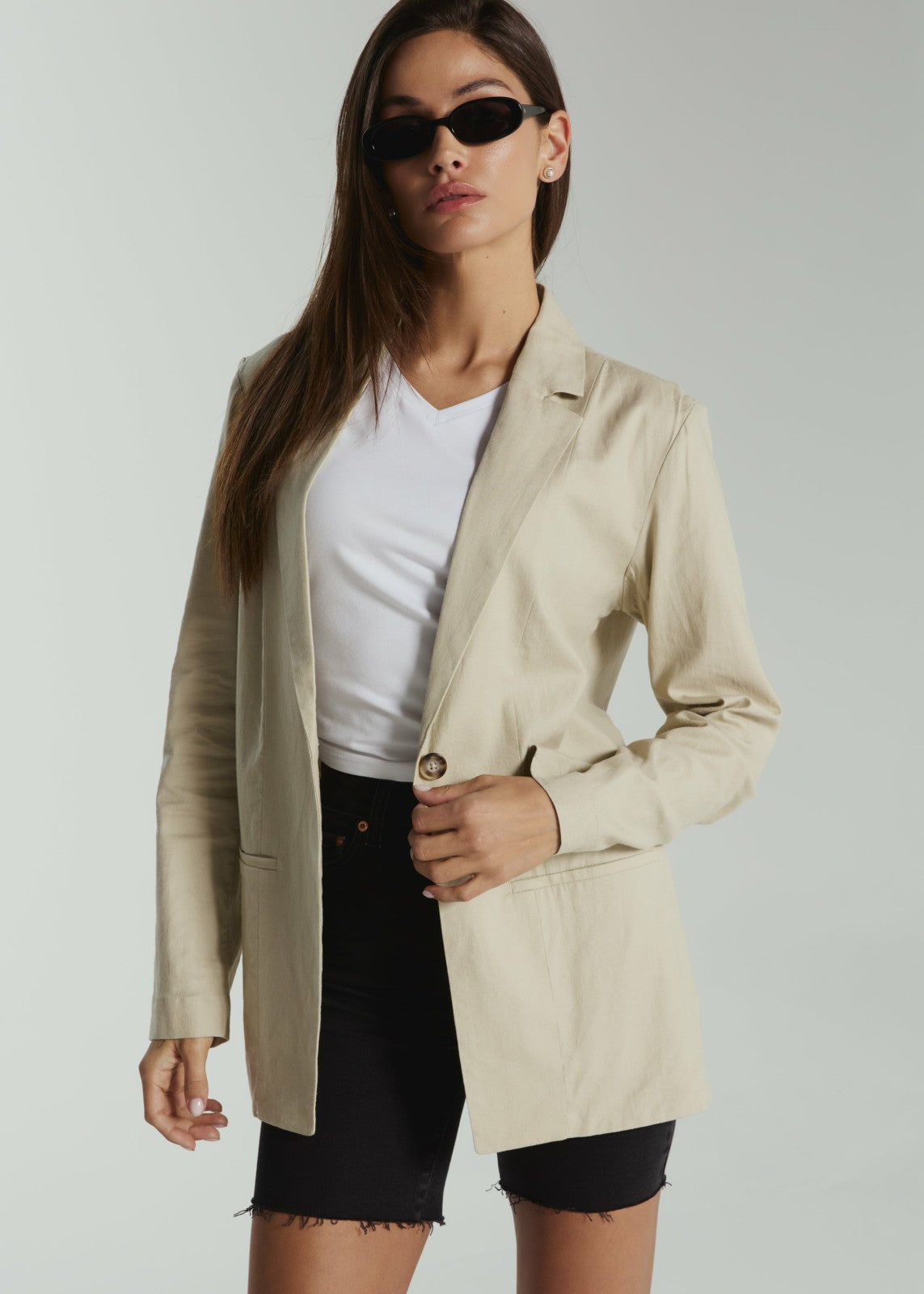 7Diamonds Isla Linen Blazer