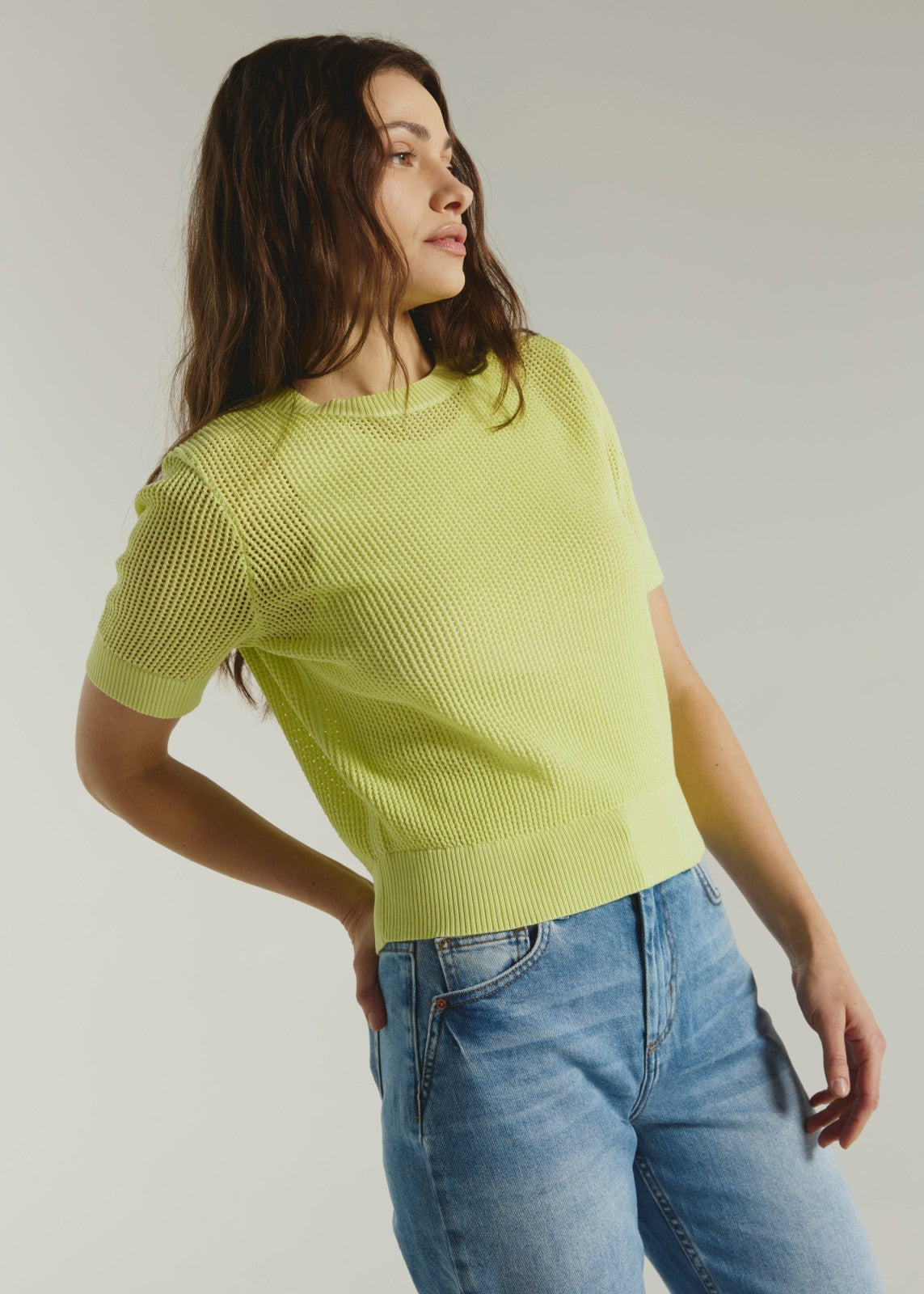 7Diamonds Selene Open Knit Top