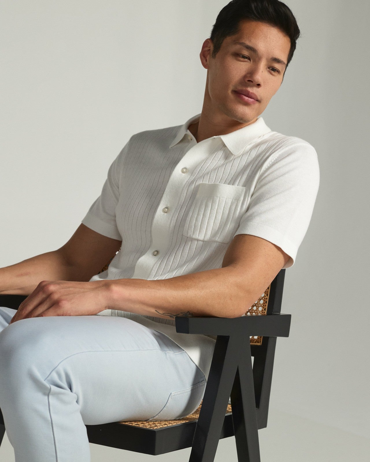 7Diamonds Haiden Button Up Knit Polo