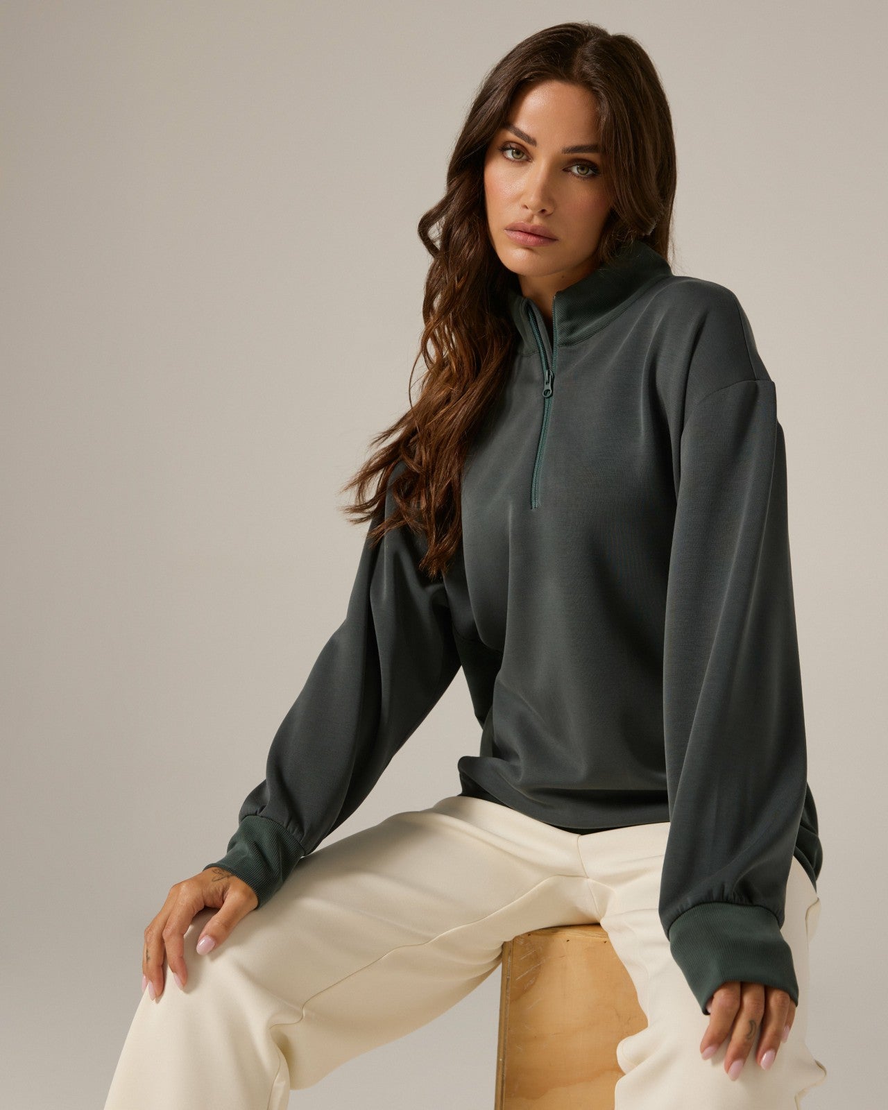 7Diamonds REV™ Boyfriend Quarter-Zip