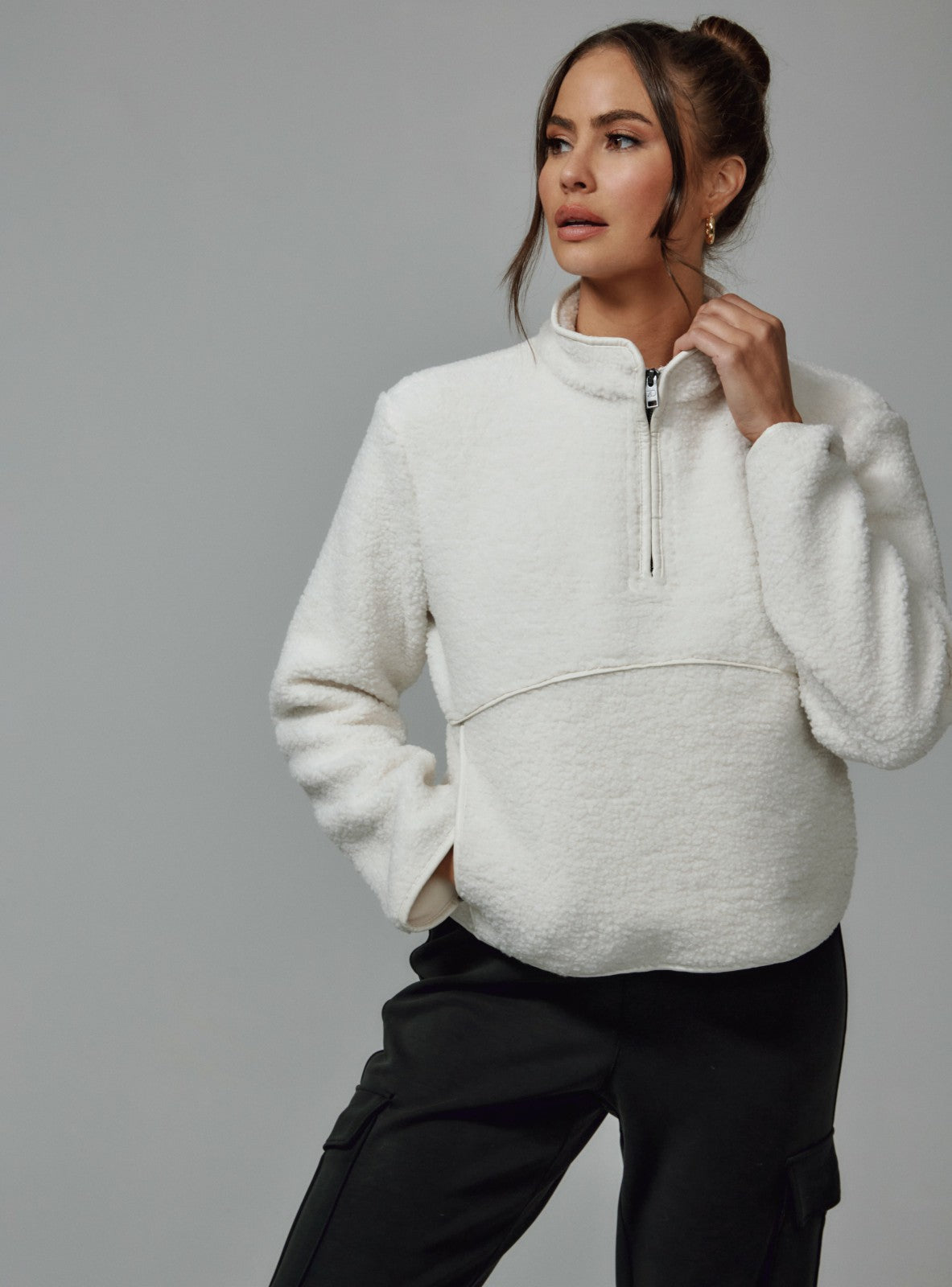 7Diamonds Cozy Quarter-Zip Pullover
