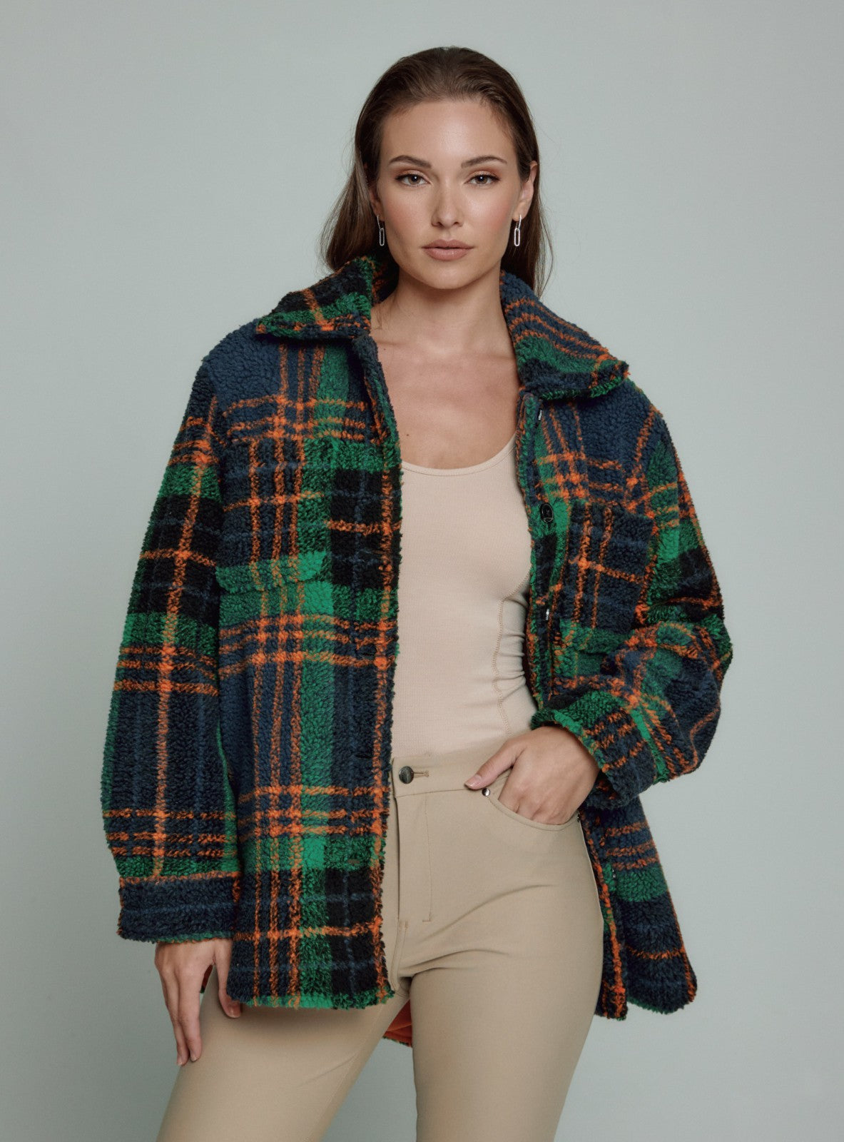 7Diamonds Snoh Plaid Shacket