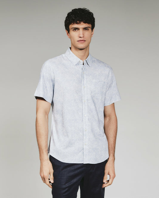 7Diamonds Fontaine Linen Short Sleeve Shirt