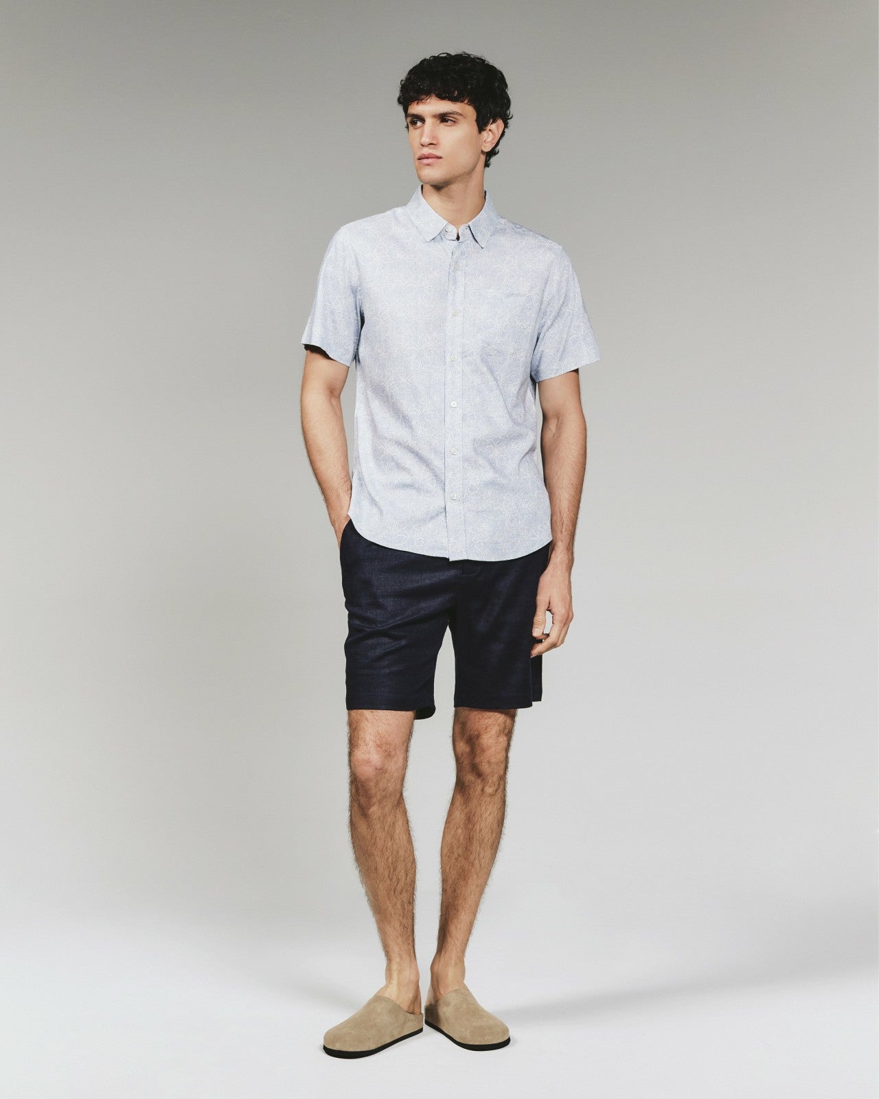 7Diamonds Fontaine Linen Short Sleeve Shirt