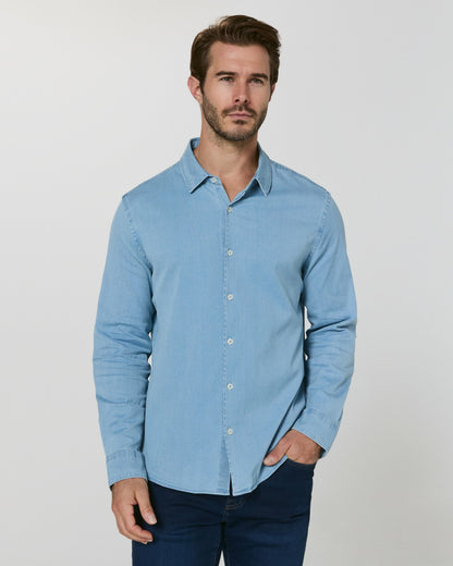 7Diamonds Bozeman Denim Long Sleeve Shirt