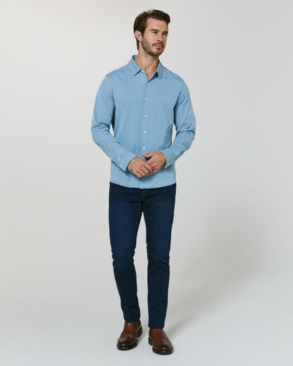 7Diamonds Bozeman Denim Long Sleeve Shirt