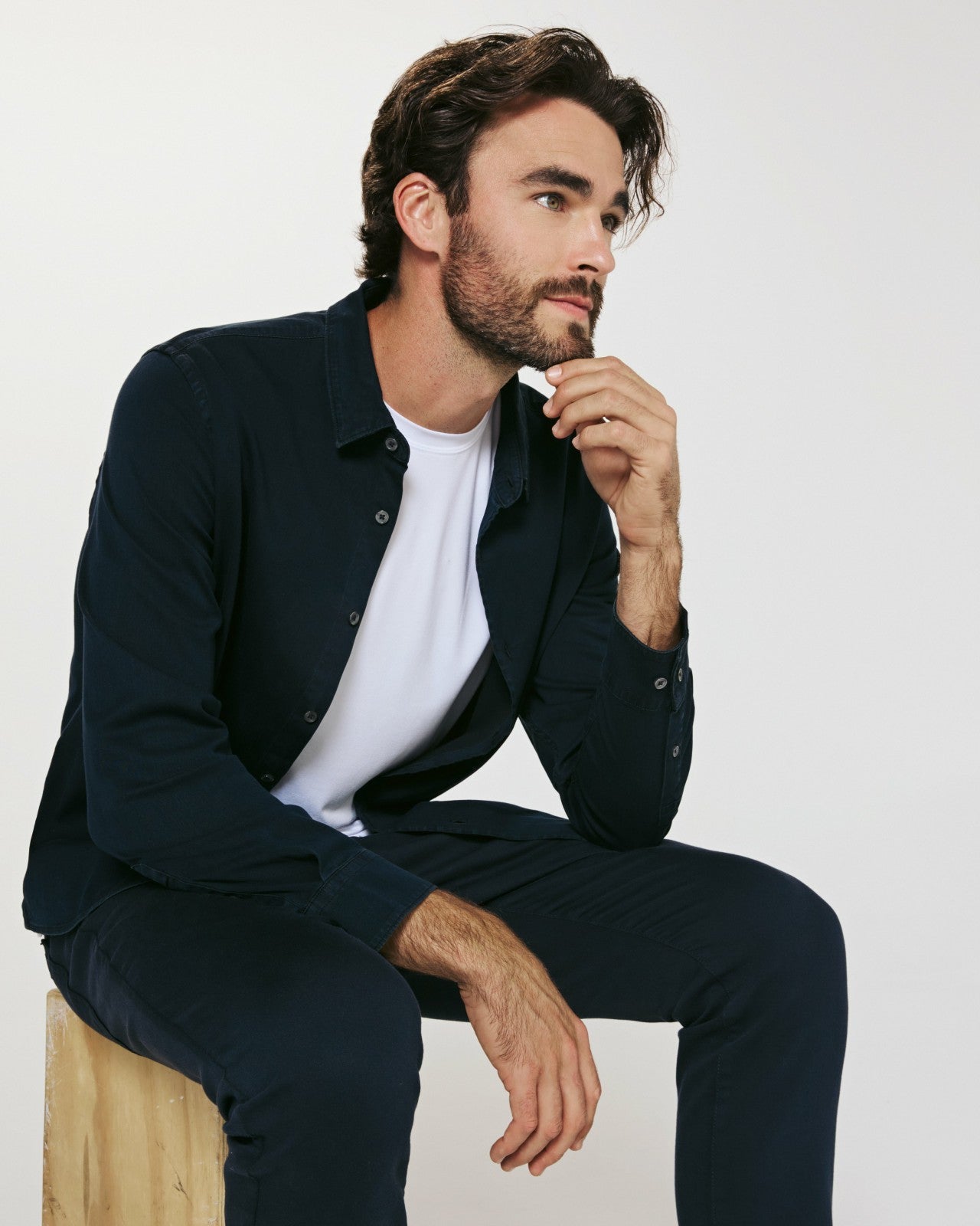 7Diamonds Bozeman Denim Long Sleeve Shirt