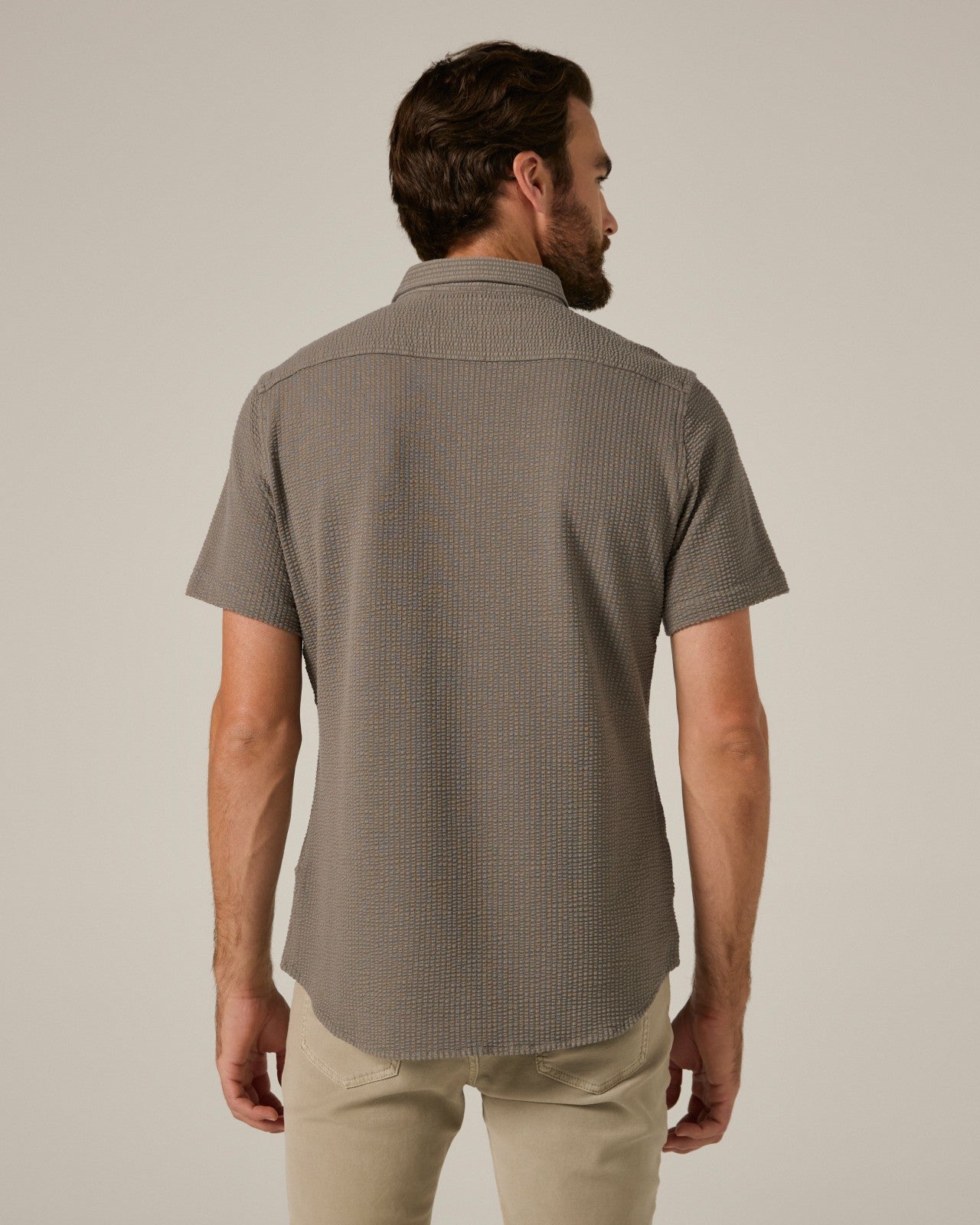 7Diamonds Bennet Seersucker Stretch Short Sleeve Shirt