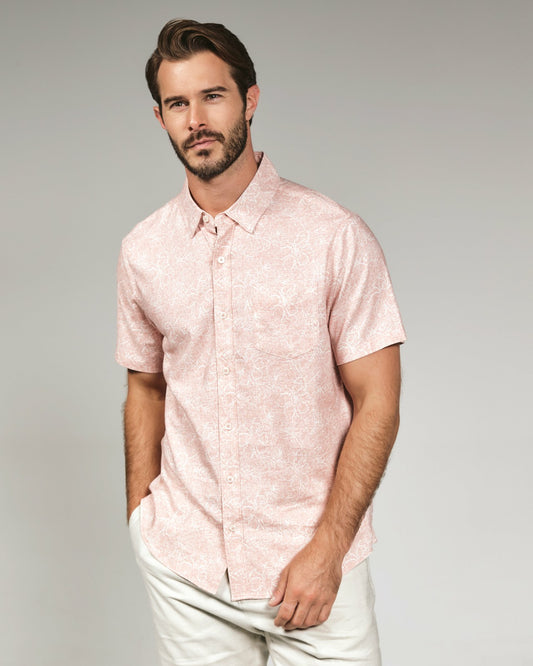 7Diamonds Fontaine Linen Short Sleeve Shirt