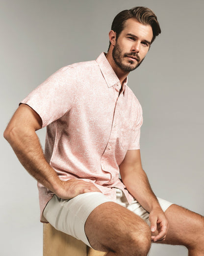 7Diamonds Fontaine Linen Short Sleeve Shirt