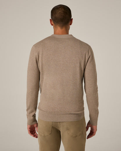 7Diamonds Belford Long Sleeve Knit Polo