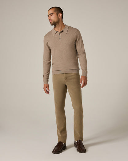 7Diamonds Belford Long Sleeve Knit Polo