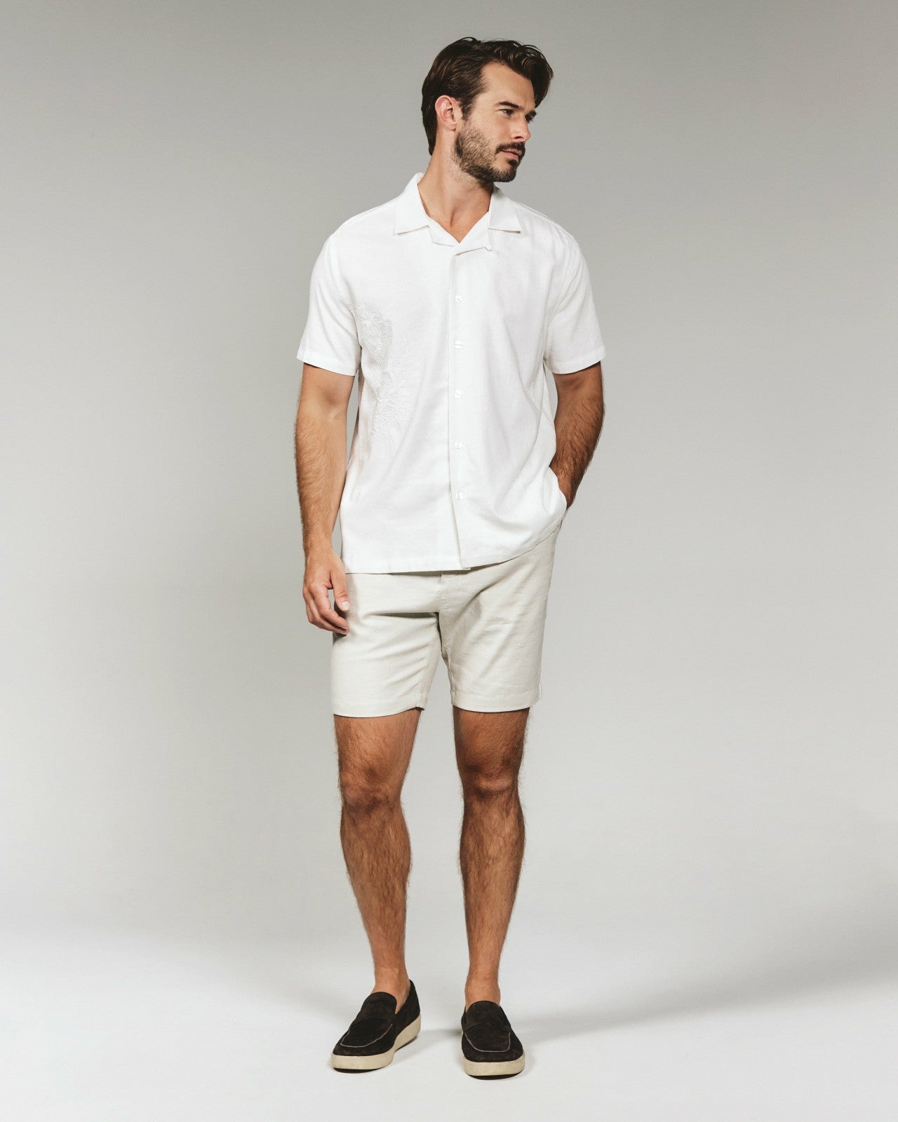7Diamonds Driftwood Linen Short