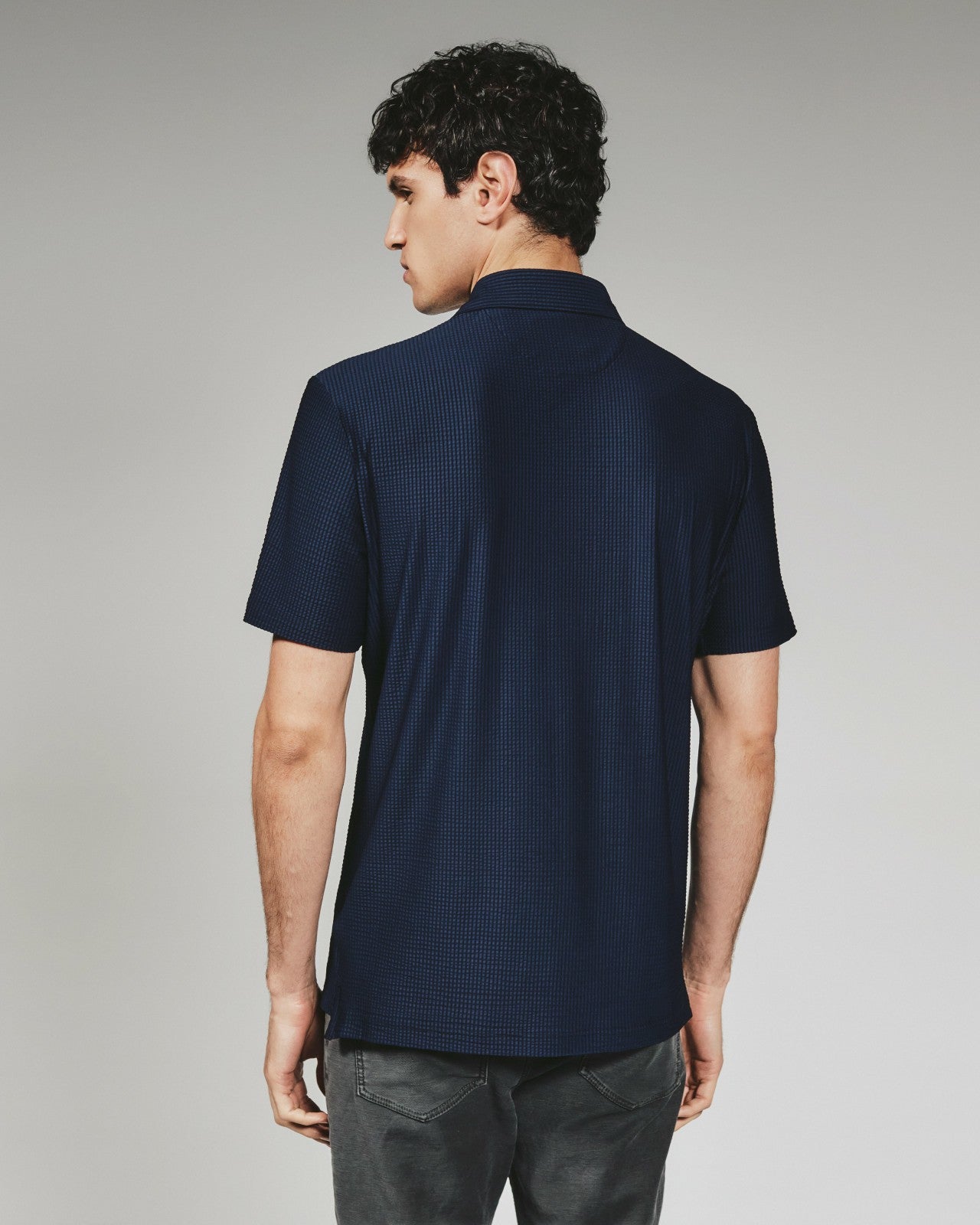 7Diamonds Marlowe Seersucker Stretch Polo