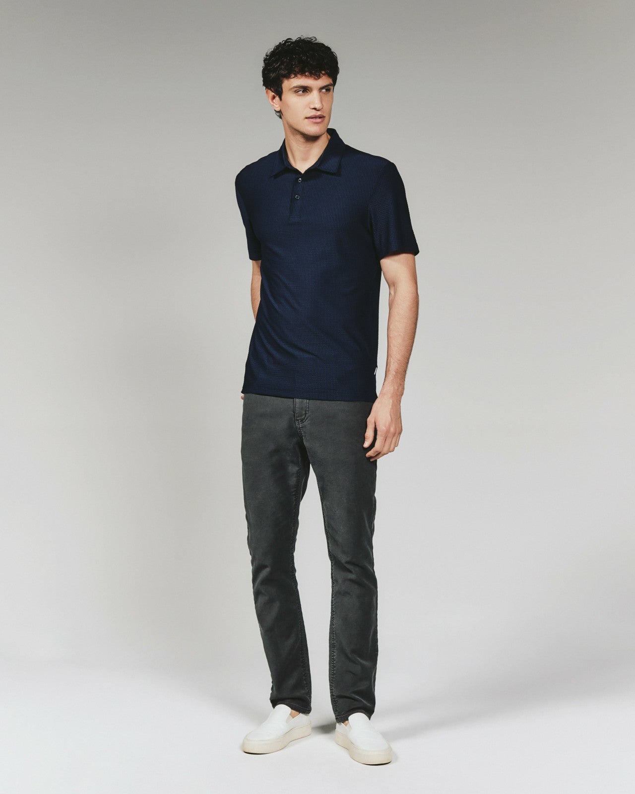7Diamonds Marlowe Seersucker Stretch Polo
