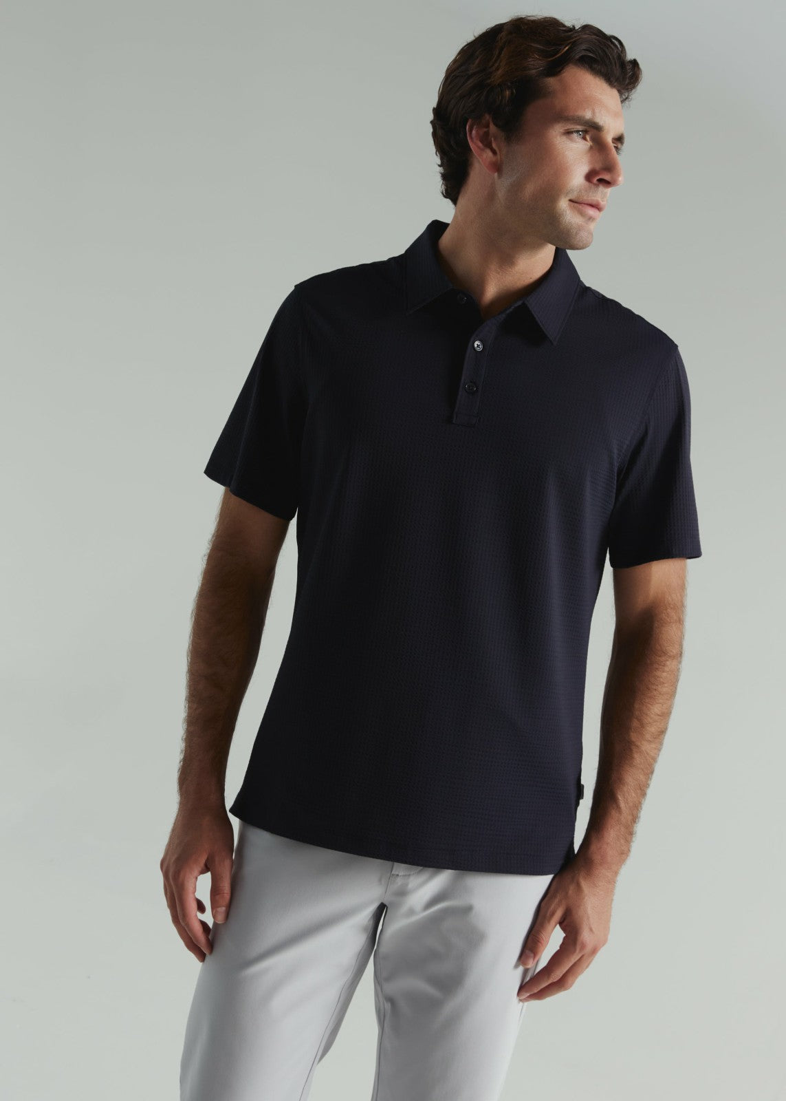 7Diamonds Sutherland Seersucker Stretch Polo