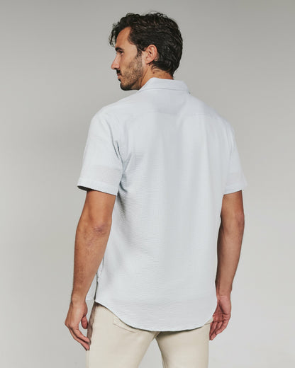 7Diamonds Keaton Seersucker Stretch Short Sleeve Shirt