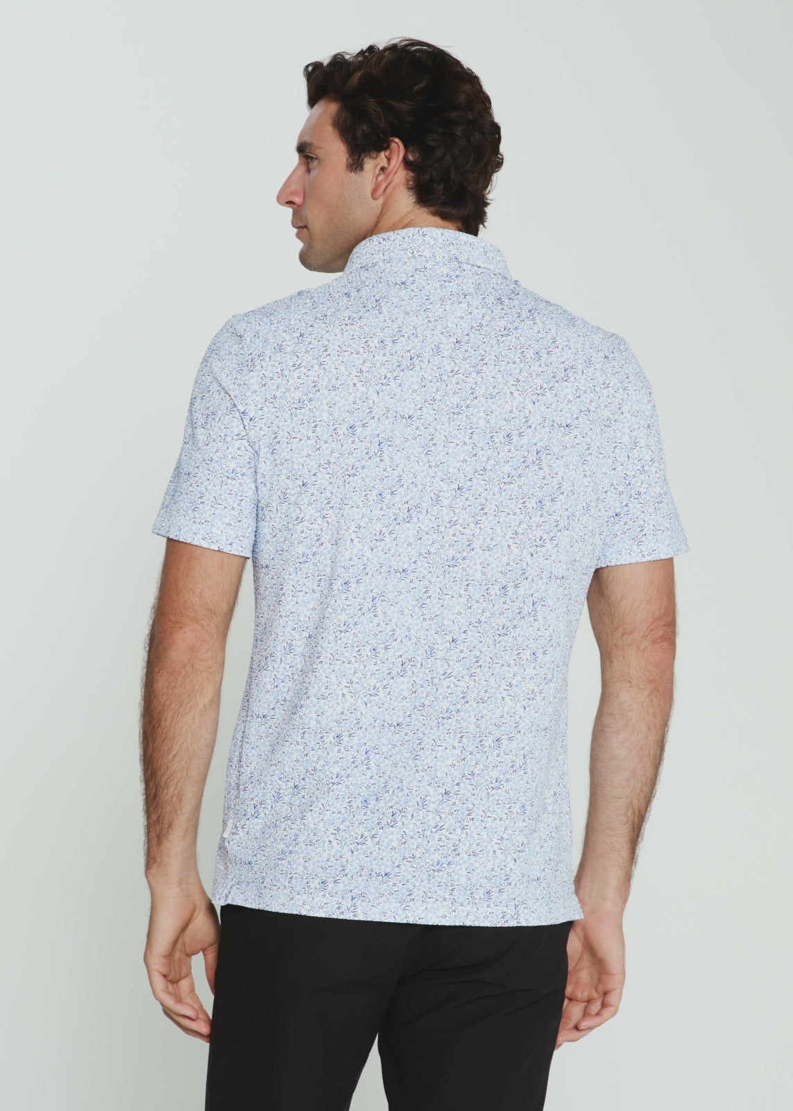 7Diamonds Sutherland Seersucker Stretch Printed Polo