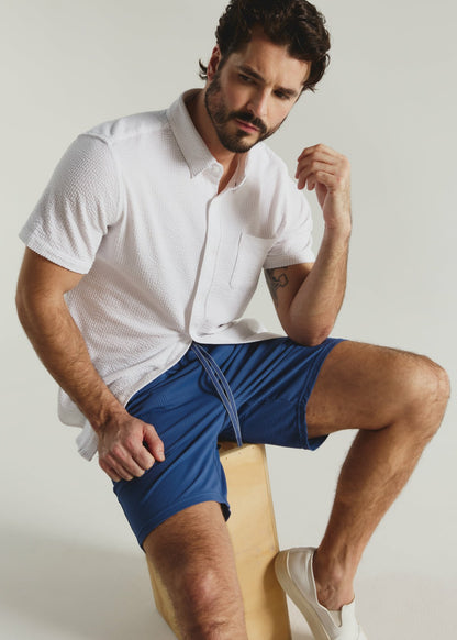 7Diamonds Sutherland Seersucker Stretch Swim Trunk