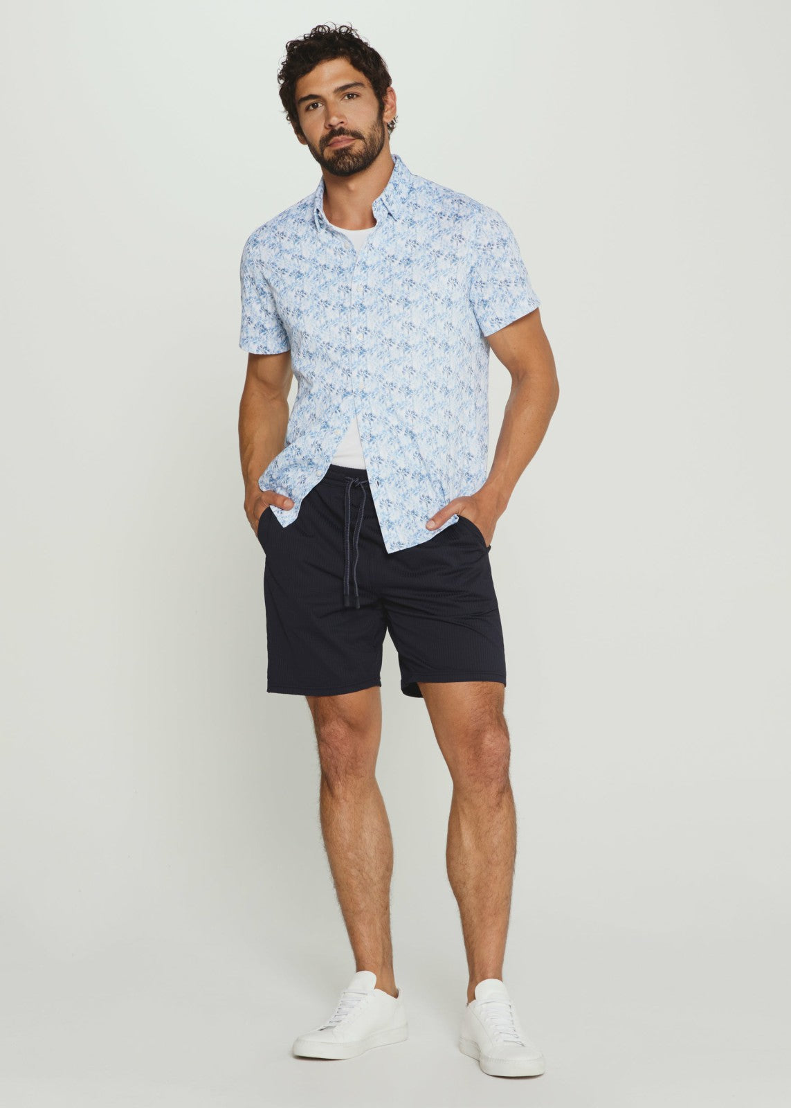 7Diamonds Sutherland Seersucker Stretch Swim Trunk