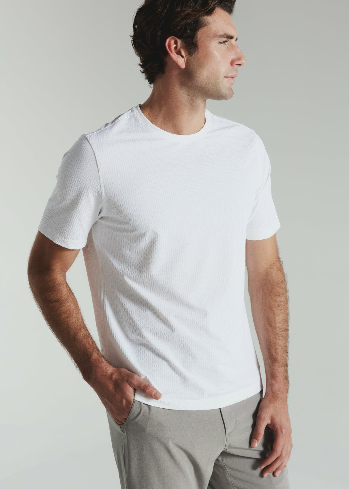 7Diamonds Sutherland Seersucker Stretch Tee