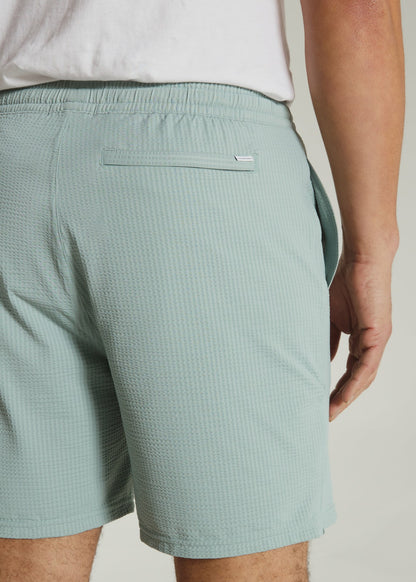 7Diamonds Sutherland Seersucker Stretch Swim Trunk