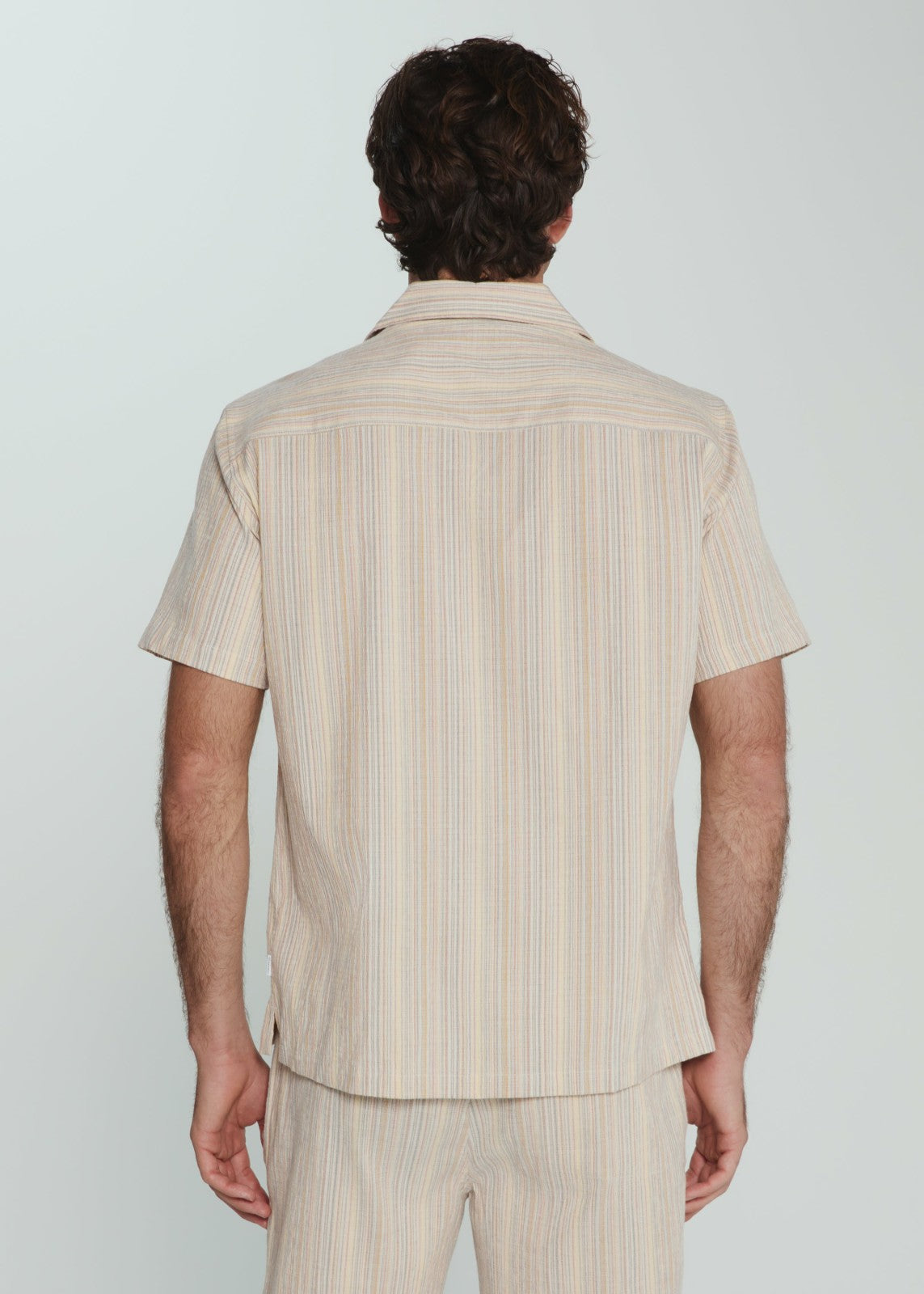 7Diamonds The Verve Striped Camp Shirt