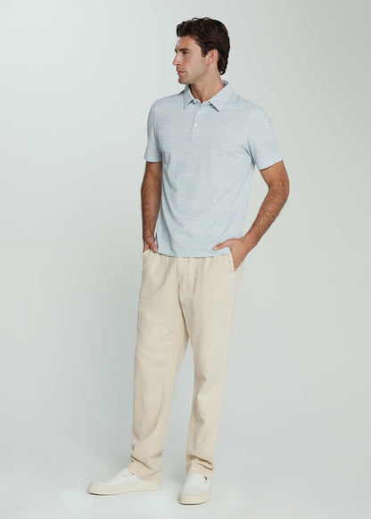 7Diamonds Sutherland Seersucker Stretch Heathered Polo