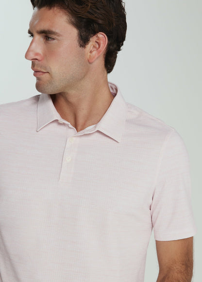 7Diamonds Sutherland Seersucker Stretch Heathered Polo