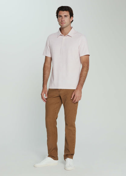 7Diamonds Sutherland Seersucker Stretch Heathered Polo
