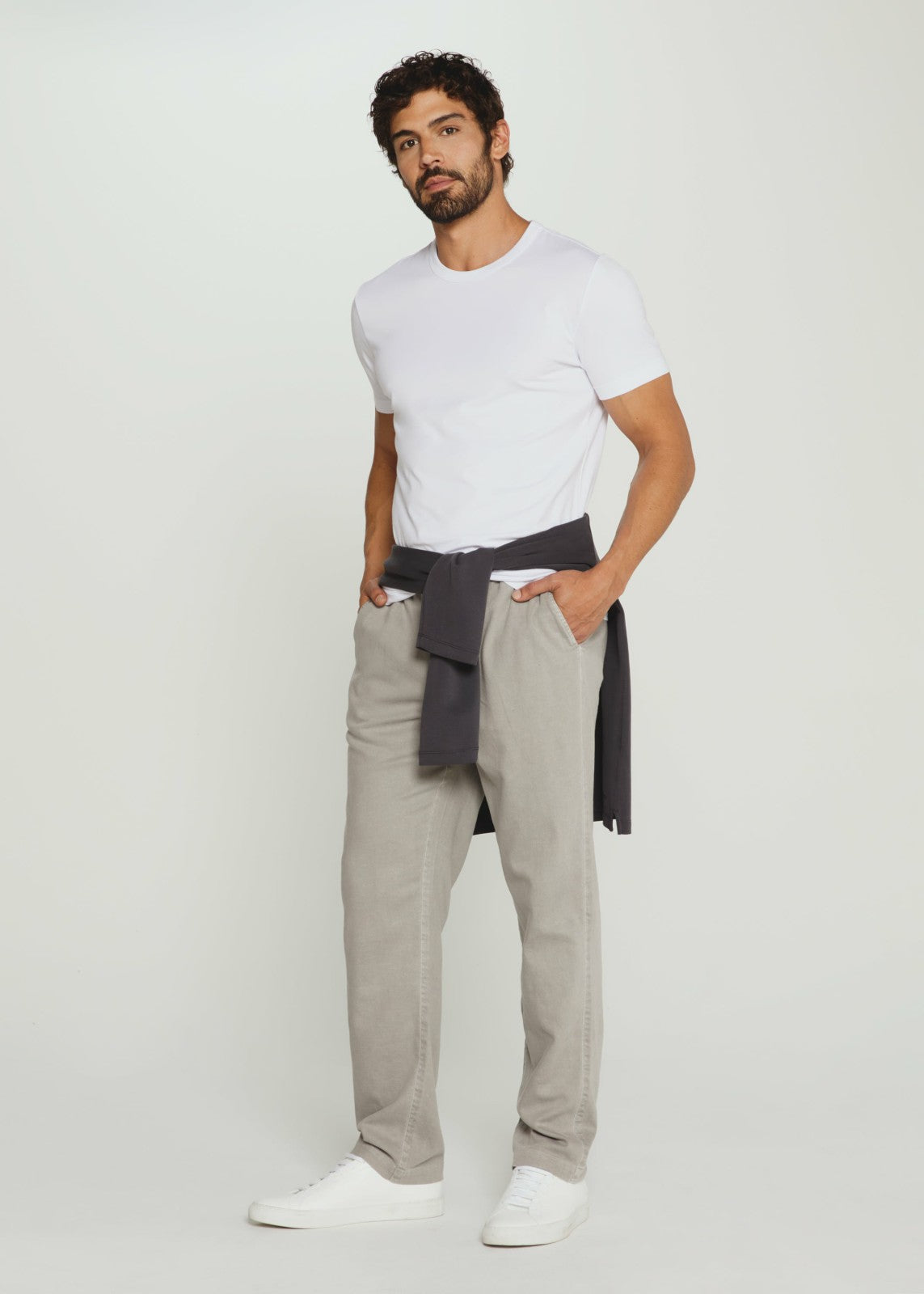 7Diamonds Laguna Stretch Linen Drawstring Pant