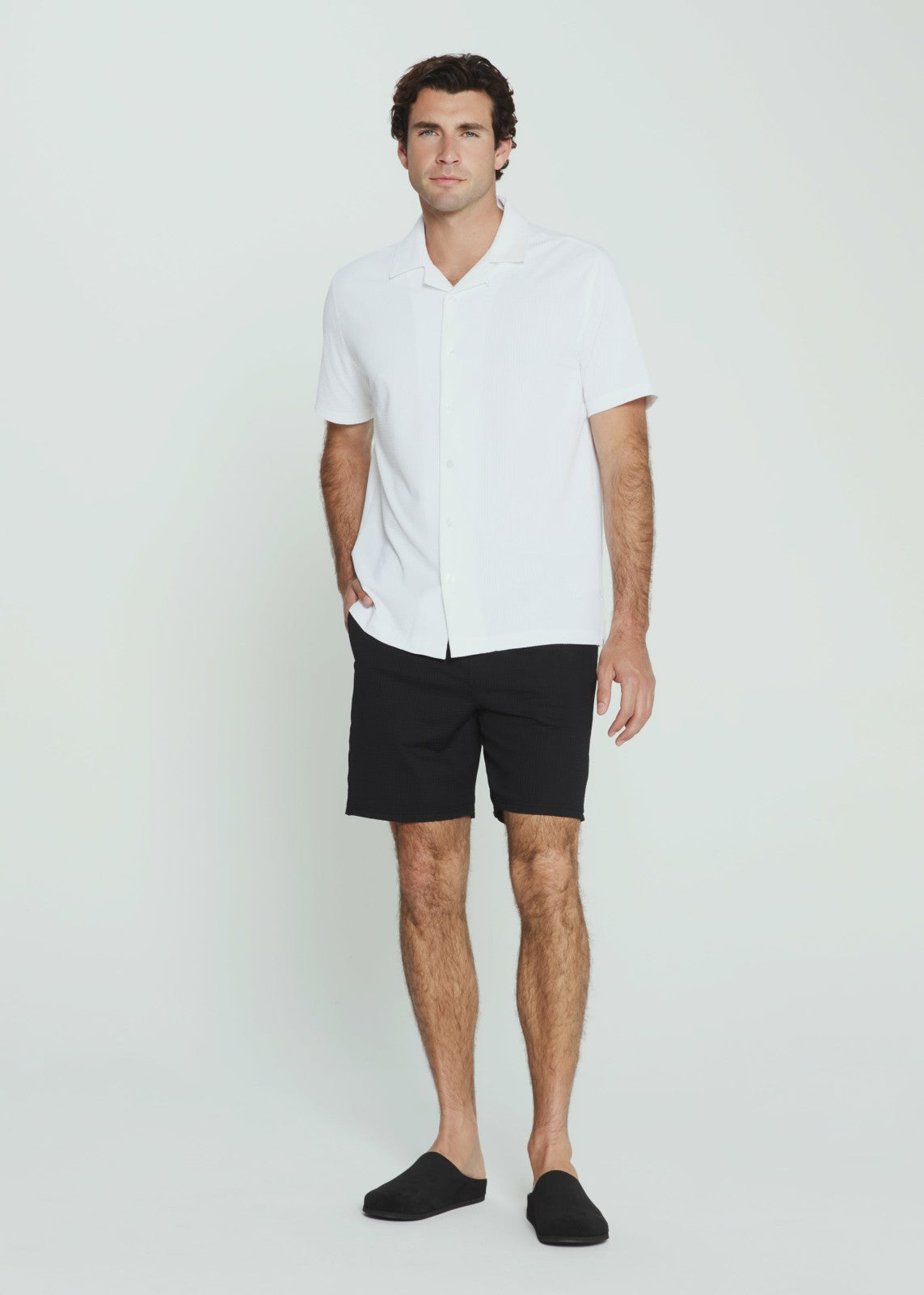 7Diamonds Sutherland Seersucker Stretch Camp Shirt
