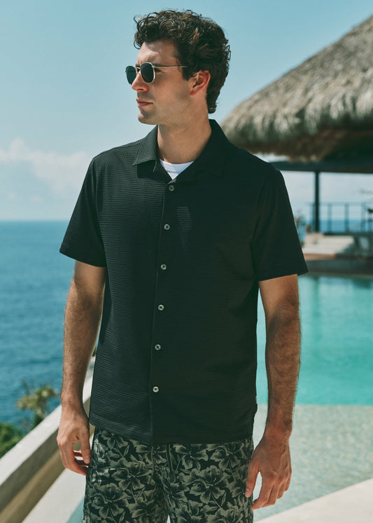 7Diamonds Sutherland Seersucker Stretch Camp Shirt
