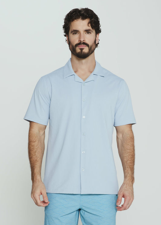 7Diamonds Sutherland Seersucker Stretch Camp Shirt