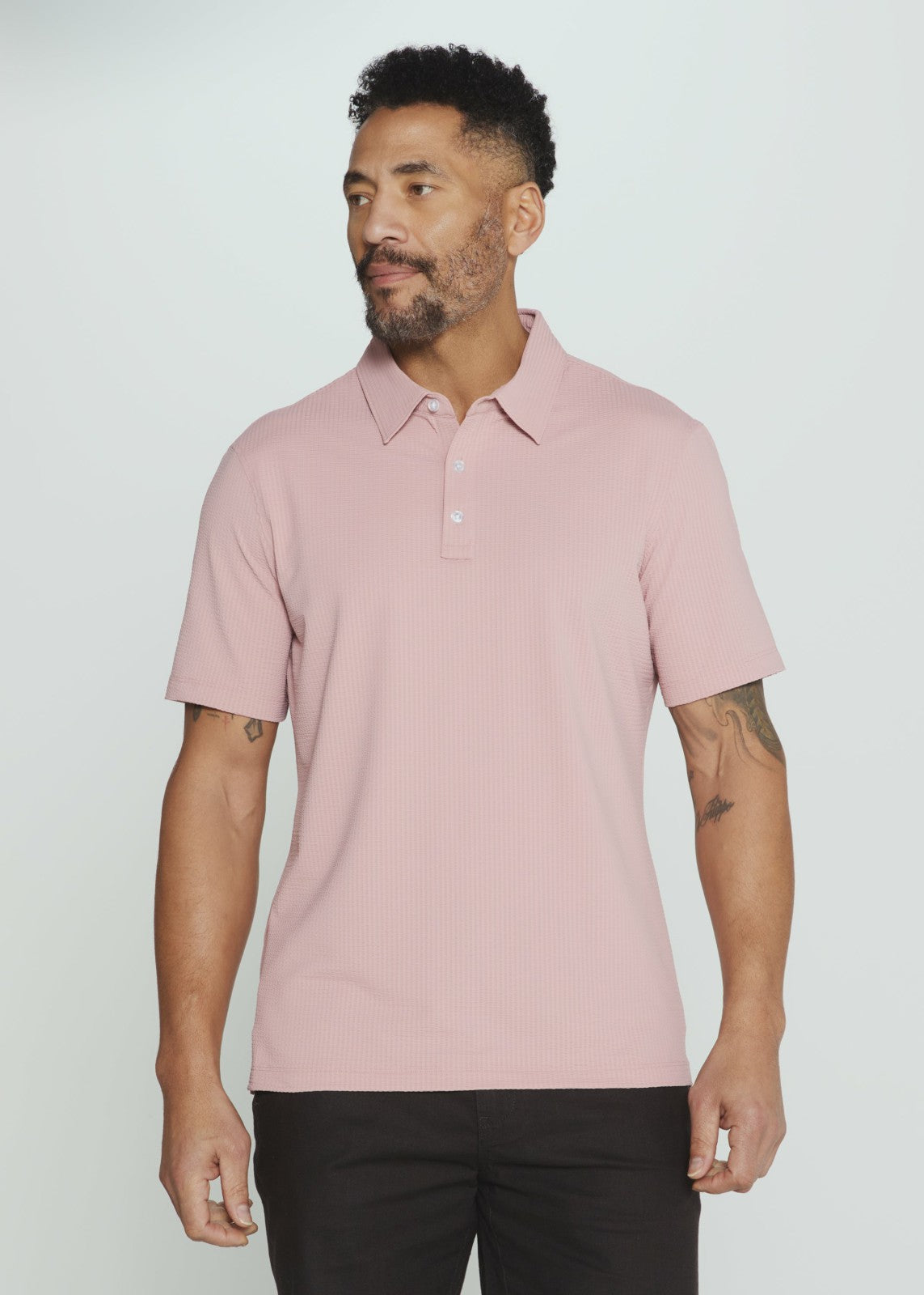 7Diamonds Sutherland Seersucker Stretch Polo