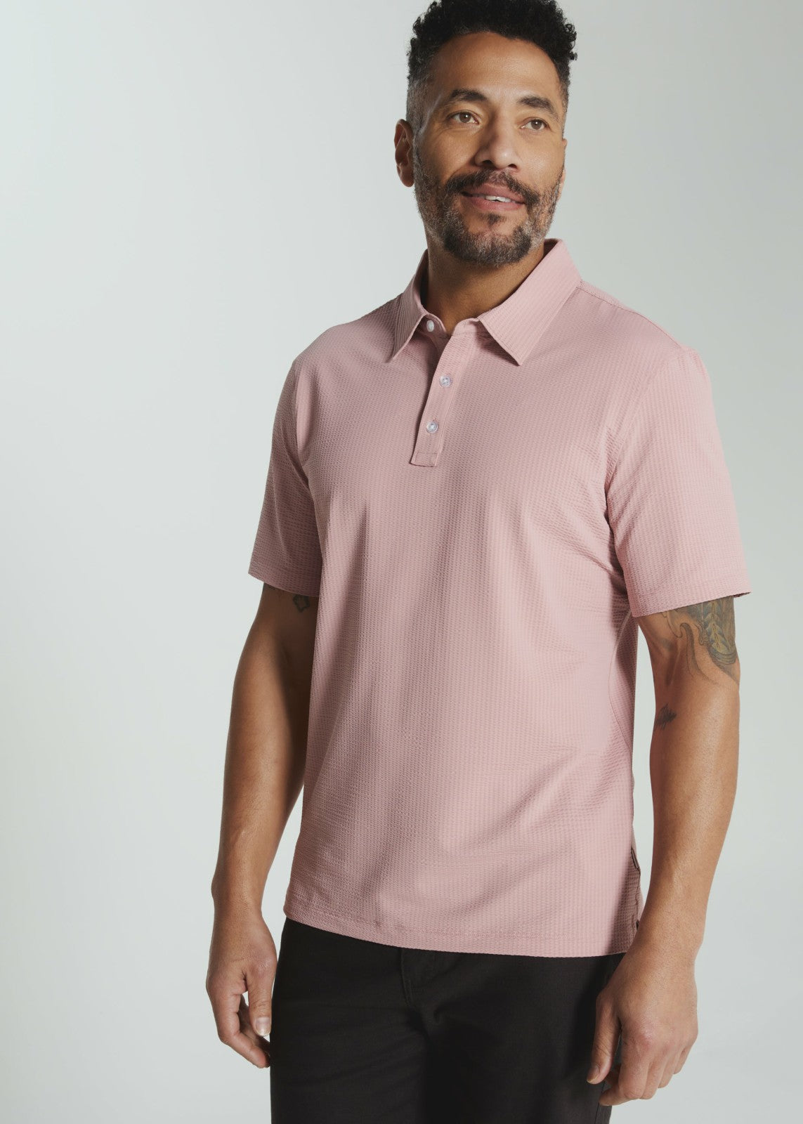 7Diamonds Sutherland Seersucker Stretch Polo