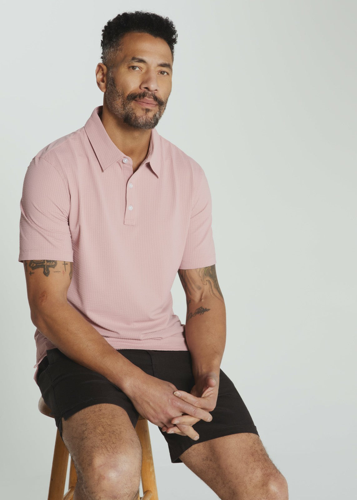 7Diamonds Sutherland Seersucker Stretch Polo