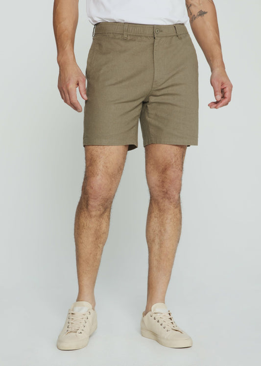 7Diamonds Laguna 6" Stretch Linen Short