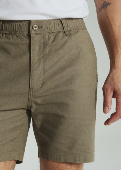 7Diamonds Laguna 6" Stretch Linen Short