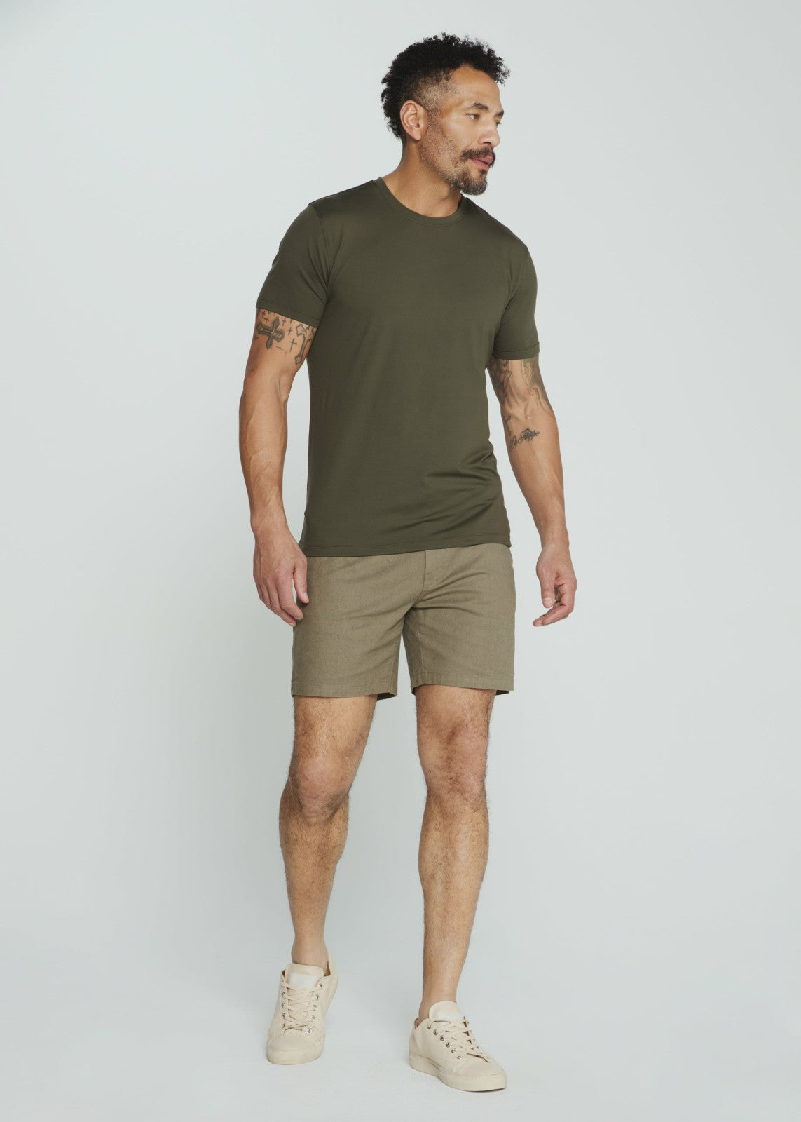 7Diamonds Laguna 6" Stretch Linen Short