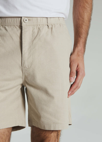 7Diamonds Laguna 6" Stretch Linen Short