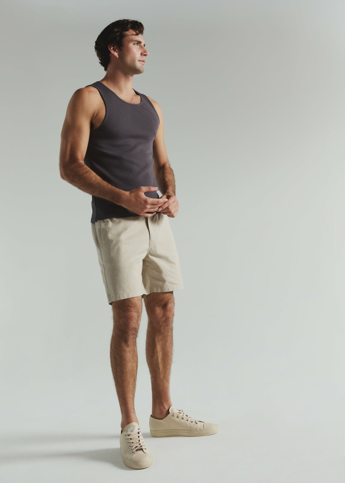 7Diamonds Laguna 6" Stretch Linen Short