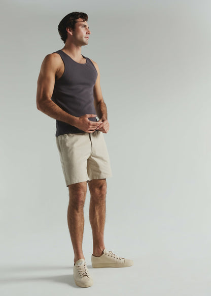 7Diamonds Laguna 6" Stretch Linen Short