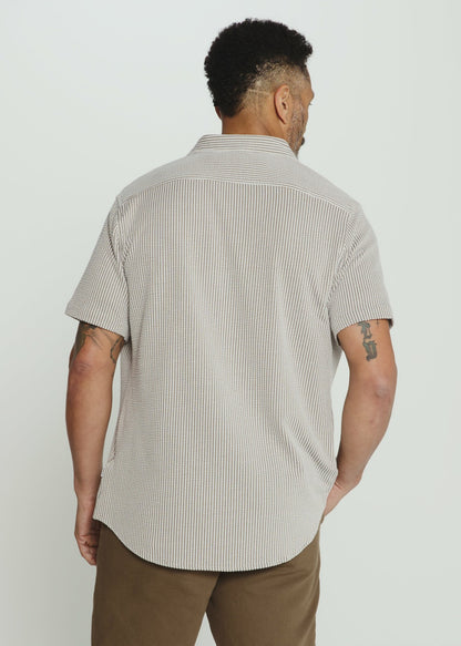 7Diamonds Keaton Seersucker Stretch Short Sleeve Shirt